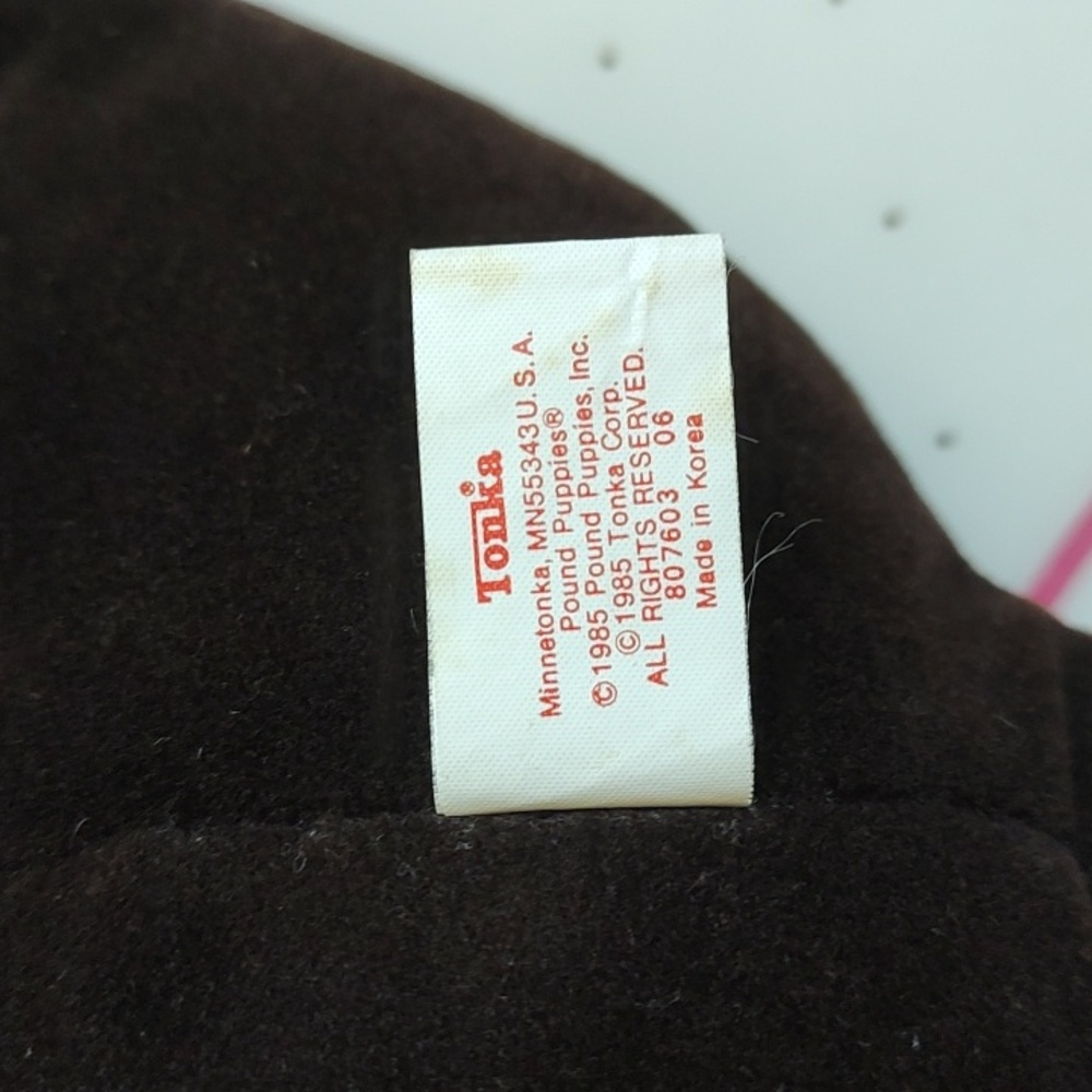 Vintage 1985 Tonka Pound Puppies Chocolate Brown *TEAR* - Picture 7 of 8